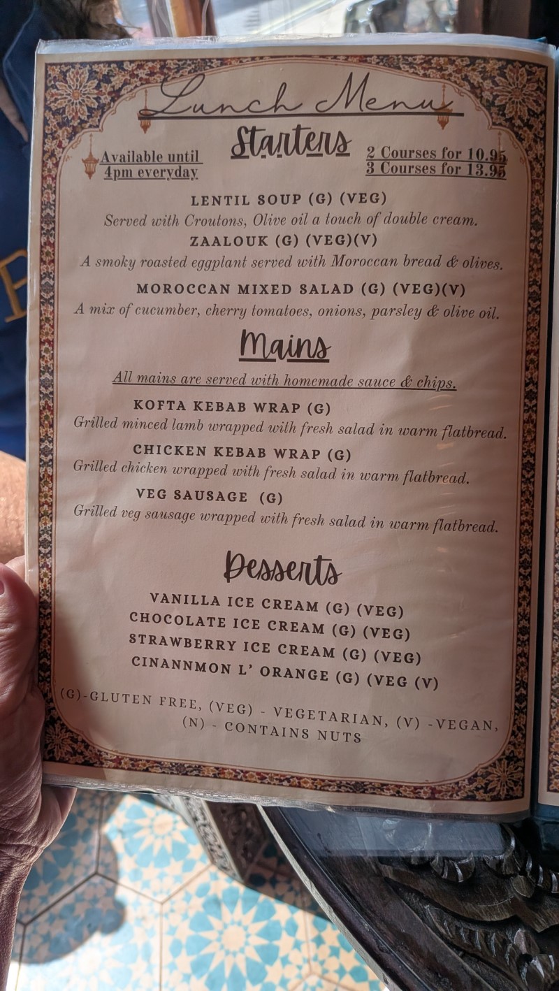Lunch Set Menu Review at The Marrakesh in York